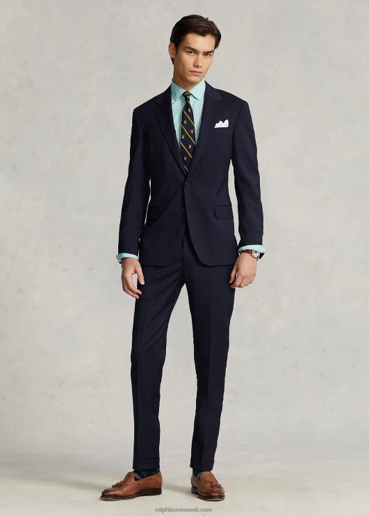 Ralph Lauren mehed slim fit ruuduline poplinsärk PR0V742 Key West roheline/valge