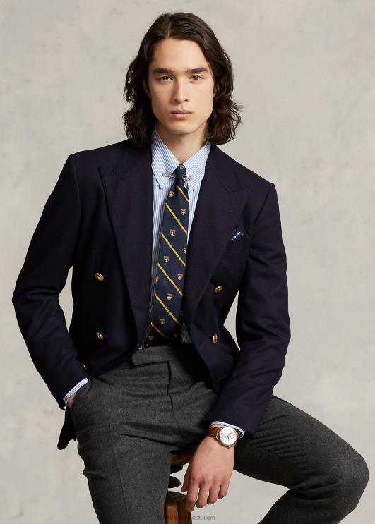 Ralph Lauren mehed slim fit triibuline poplinsärk PR0V379 helesinine/valge