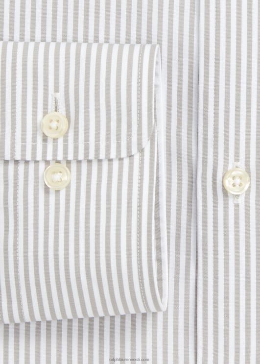 Ralph Lauren mehed slim fit triibuline poplinsärk PR0V381 hall udu