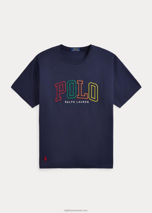 Ralph Lauren mehed Big fit logoga trikoo T-särk PR0V658 kruiisilaevastik