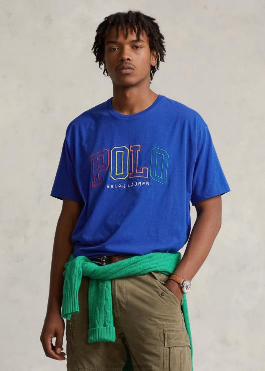 Ralph Lauren mehed Big fit logoga trikoo T-särk PR0V659 safiirist täht