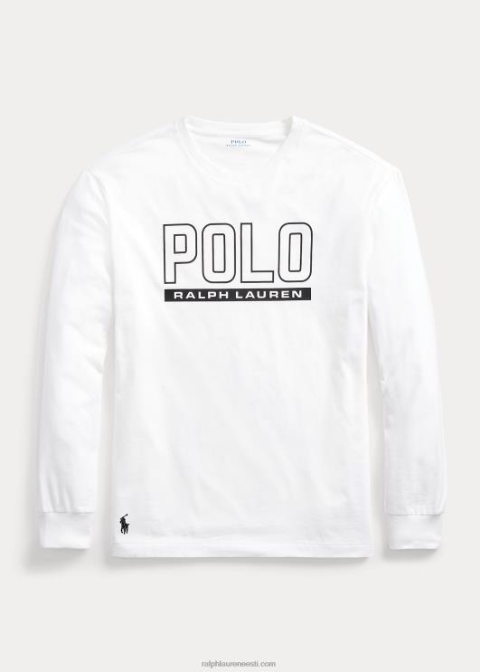 Ralph Lauren mehed Klassikalise istmega logoga t-särk PR0V8500 valge