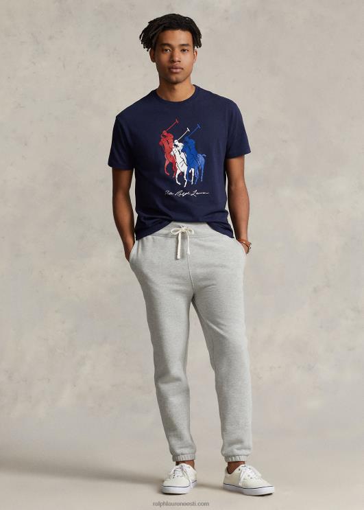 Ralph Lauren mehed Klassikalise istmega suure poni trikoo T-särk PR0V348 kruiisilaevastik
