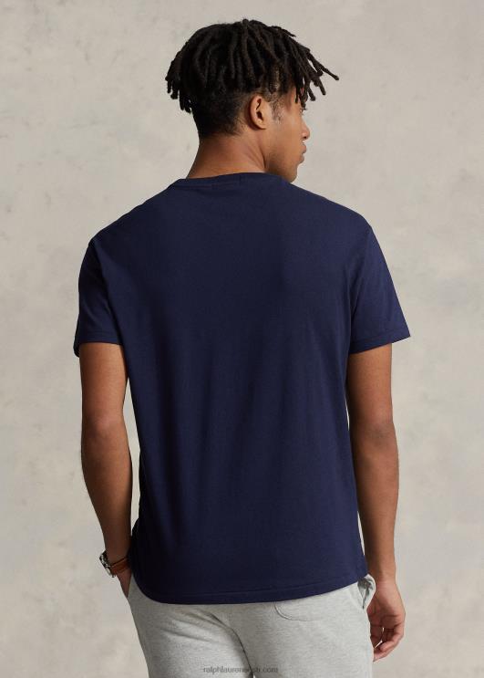 Ralph Lauren mehed Klassikalise istmega suure poni trikoo T-särk PR0V348 kruiisilaevastik