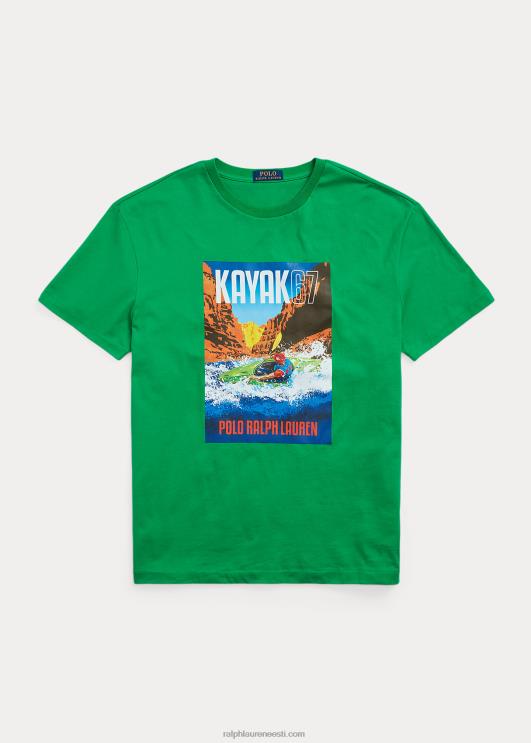 Ralph Lauren mehed Klassikalise istmega trikoo graafiline T-särk PR0V807 tüvi