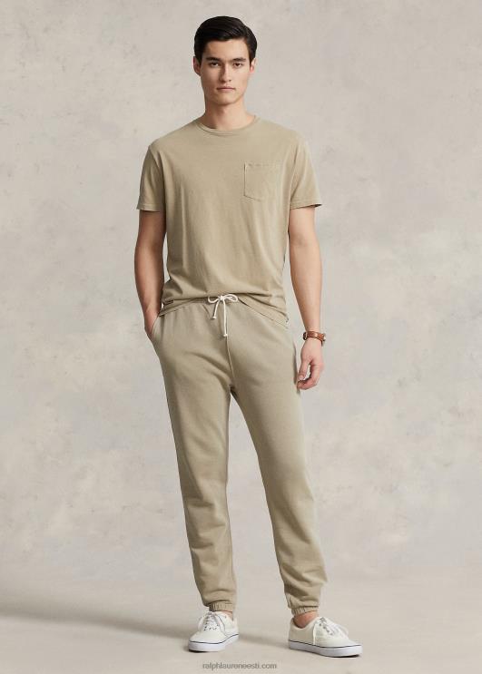 Ralph Lauren mehed Klassikalise istmega trikoo-taskuga T-särk PR0V419 klassikaline khaki