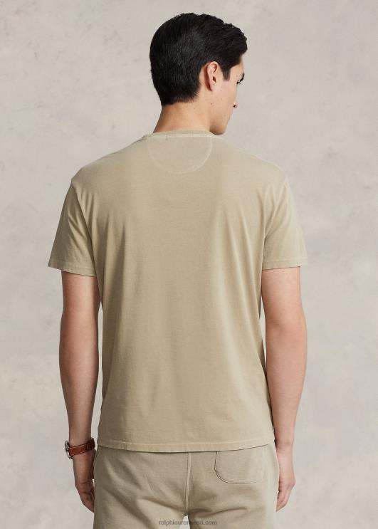 Ralph Lauren mehed Klassikalise istmega trikoo-taskuga T-särk PR0V419 klassikaline khaki