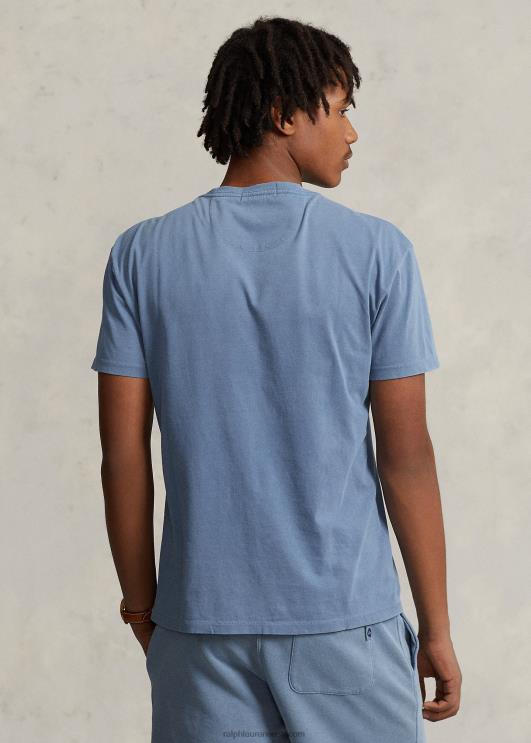 Ralph Lauren mehed Klassikalise istmega trikoo-taskuga T-särk PR0V420 merevägi