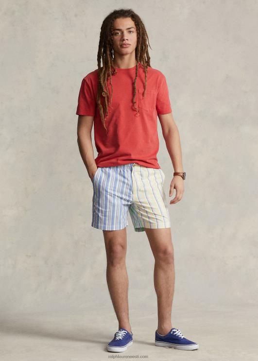 Ralph Lauren mehed Klassikalise istmega trikoo-taskuga T-särk PR0V941 postitus punane