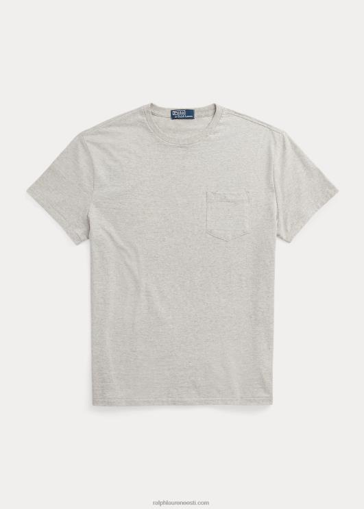 Ralph Lauren mehed Klassikalise istmega trikoo-taskuga T-särk PR0V943 loft kanarbik