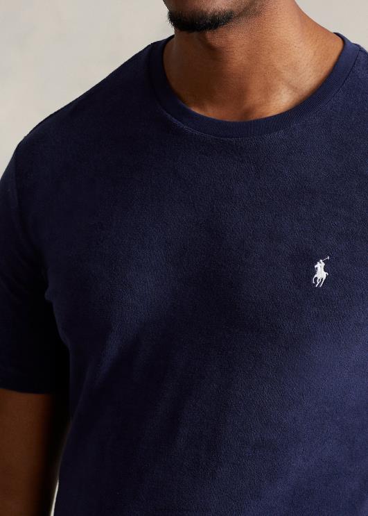 Ralph Lauren mehed Terry crewneck T-särk PR0V1410 Newporti merevägi