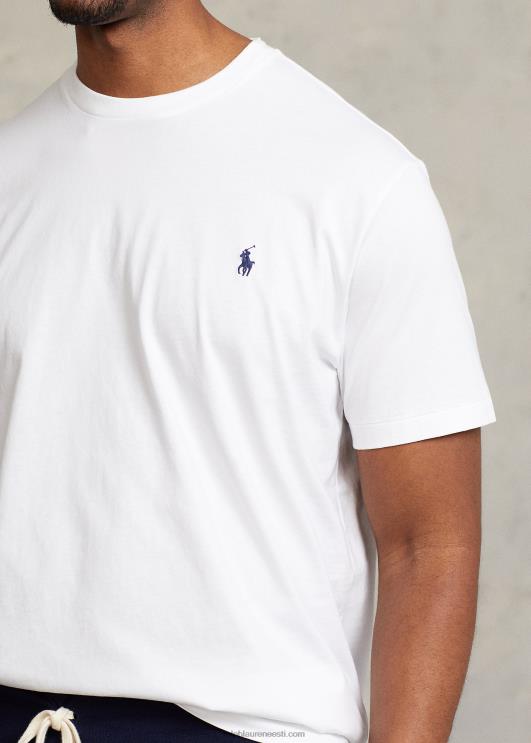 Ralph Lauren mehed jersey crewneck T-särk PR0V8708 valge