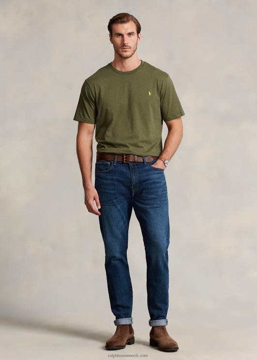 Ralph Lauren mehed jersey crewneck T-särk PR0V8711 tume salvei