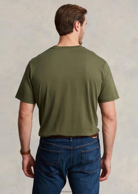 Ralph Lauren mehed jersey crewneck T-särk PR0V8711 tume salvei