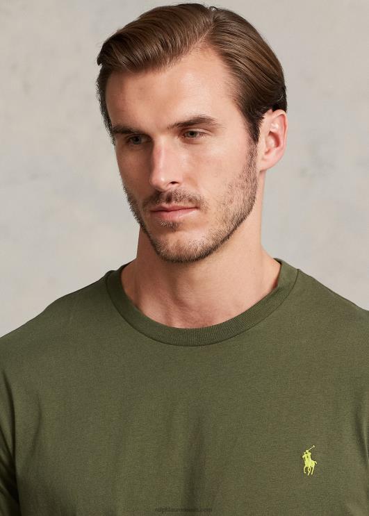 Ralph Lauren mehed jersey crewneck T-särk PR0V8711 tume salvei