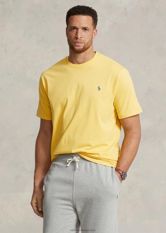 Ralph Lauren mehed jersey crewneck T-särk PR0V8712 kollaseks langeda