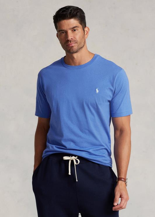 Ralph Lauren mehed jersey crewneck T-särk PR0V8716 neiukivi sinine