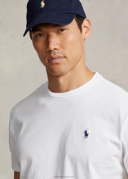 Ralph Lauren mehed jersey crewneck T-särk-kõik sobib PR0V155 valge