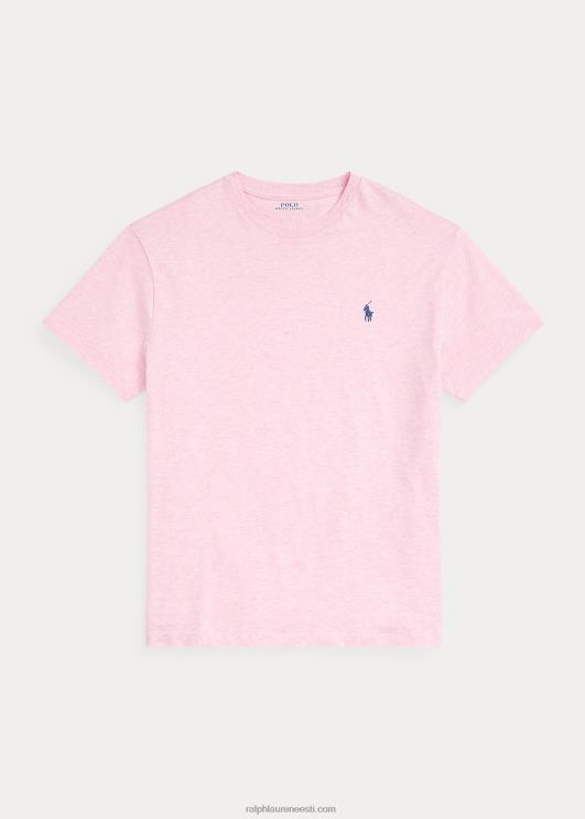 Ralph Lauren mehed jersey crewneck T-särk-kõik sobib PR0V161 roosa kanarbik