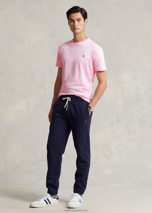 Ralph Lauren mehed jersey crewneck T-särk-kõik sobib PR0V161 roosa kanarbik