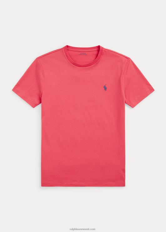 Ralph Lauren mehed jersey crewneck T-särk-kõik sobib PR0V163 kahvatu punane