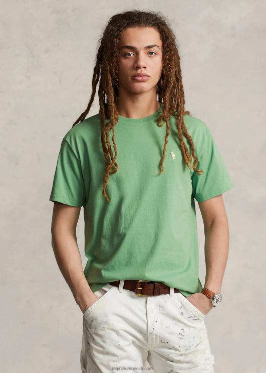 Ralph Lauren mehed jersey crewneck T-särk-kõik sobib PR0V166 pistaatsia