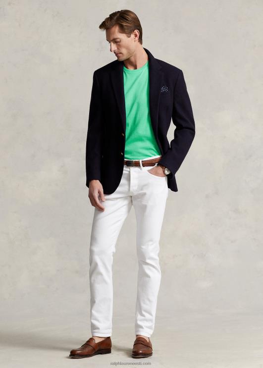 Ralph Lauren mehed jersey crewneck T-särk-kõik sobib PR0V167 päikeseloojanguroheline