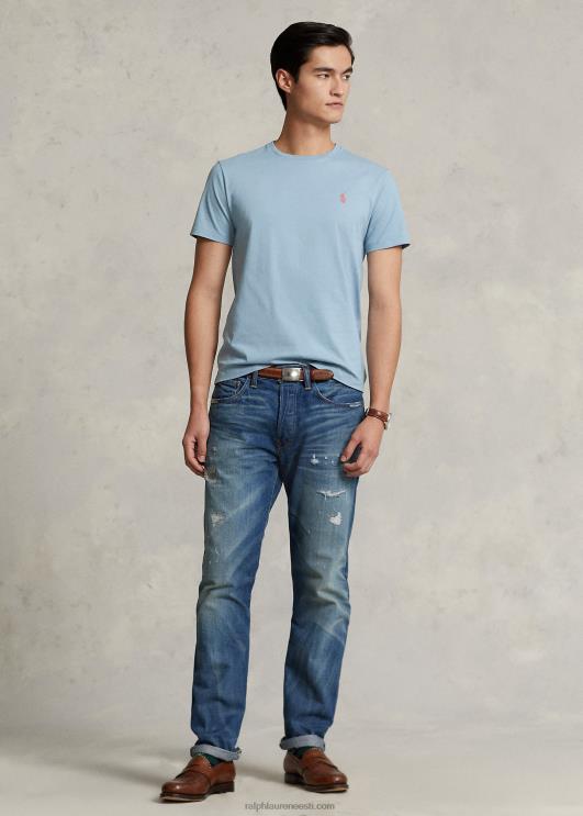 Ralph Lauren mehed jersey crewneck T-särk-kõik sobib PR0V171 anum sinine