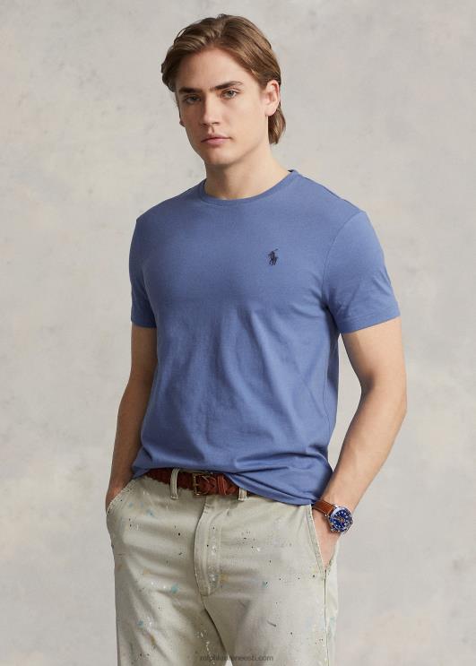 Ralph Lauren mehed jersey crewneck T-särk-kõik sobib PR0V173 nimes sinine