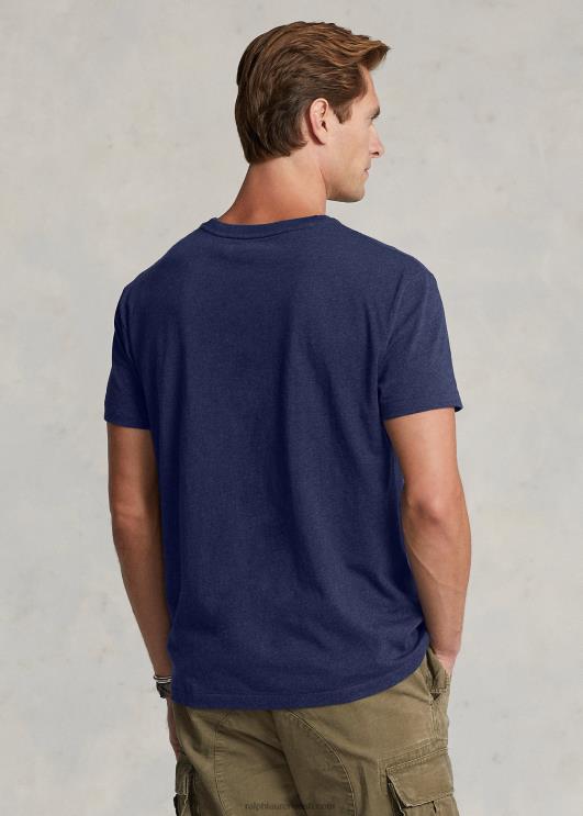 Ralph Lauren mehed jersey crewneck T-särk-kõik sobib PR0V175 kevadine merekanarbik