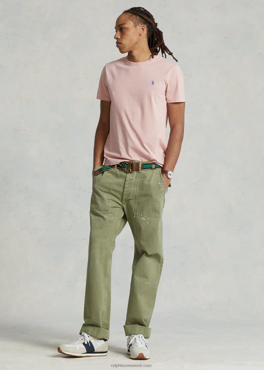 Ralph Lauren mehed jersey crewneck T-särk-kõik sobib PR0V177 adirondack roos