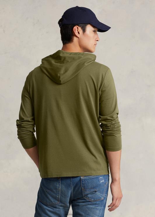 Ralph Lauren mehed jersey kapuutsiga t-särk PR0V305 tume salvei