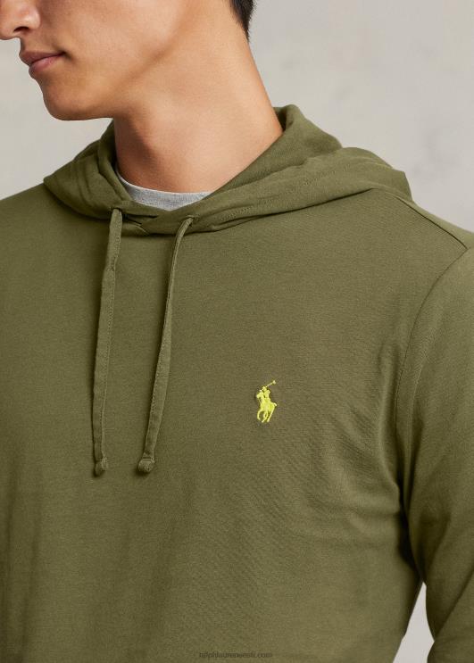 Ralph Lauren mehed jersey kapuutsiga t-särk PR0V305 tume salvei
