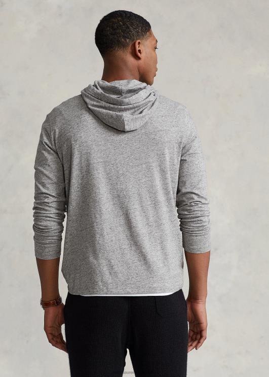 Ralph Lauren mehed jersey kapuutsiga t-särk PR0V306 tume vintage kanarbik