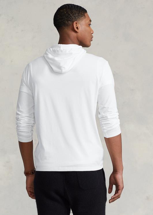 Ralph Lauren mehed jersey kapuutsiga t-särk PR0V309 valge