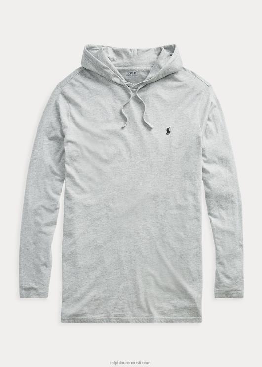 Ralph Lauren mehed jersey kapuutsiga t-särk PR0V8401 tume vintage kanarbik