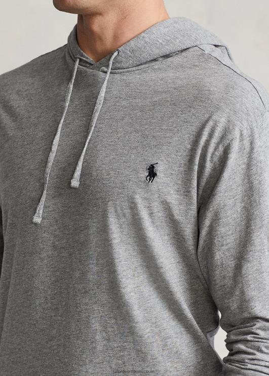 Ralph Lauren mehed jersey kapuutsiga t-särk PR0V8401 tume vintage kanarbik