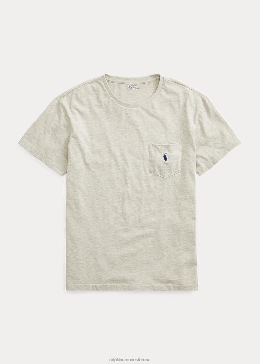 Ralph Lauren mehed jersey tasku t-särk PR0V1850 uus hall kanarbik