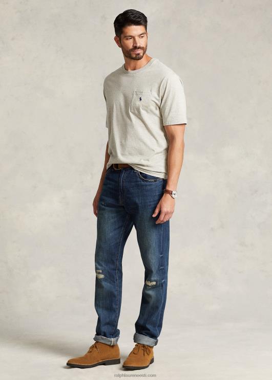 Ralph Lauren mehed jersey tasku t-särk PR0V1850 uus hall kanarbik