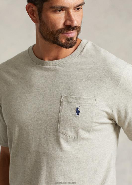 Ralph Lauren mehed jersey tasku t-särk PR0V1850 uus hall kanarbik