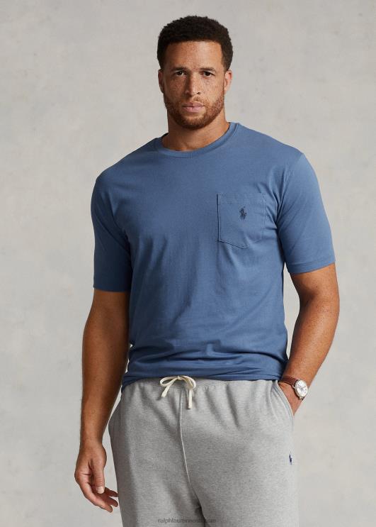 Ralph Lauren mehed jersey tasku t-särk PR0V1852 carson sinine