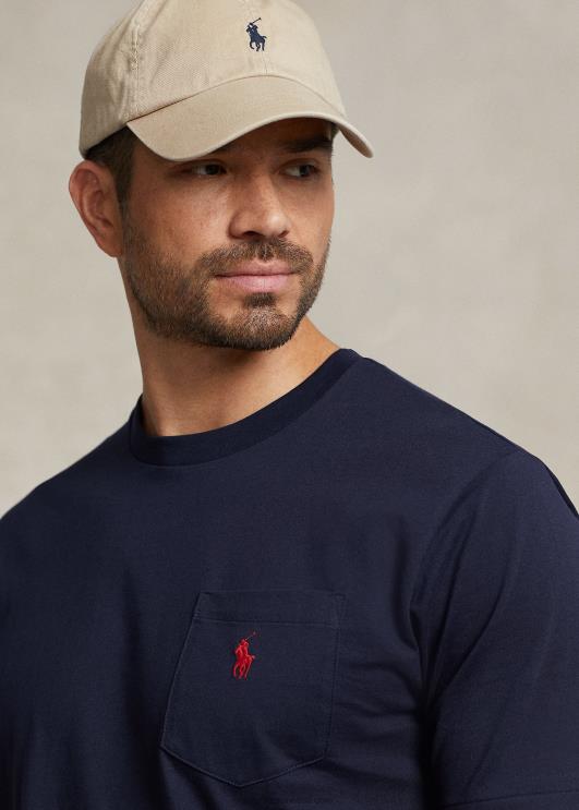 Ralph Lauren mehed jersey tasku t-särk PR0V1853 uus tint