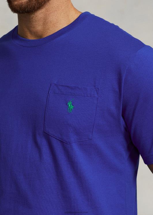 Ralph Lauren mehed jersey tasku t-särk PR0V1855 safiirist täht