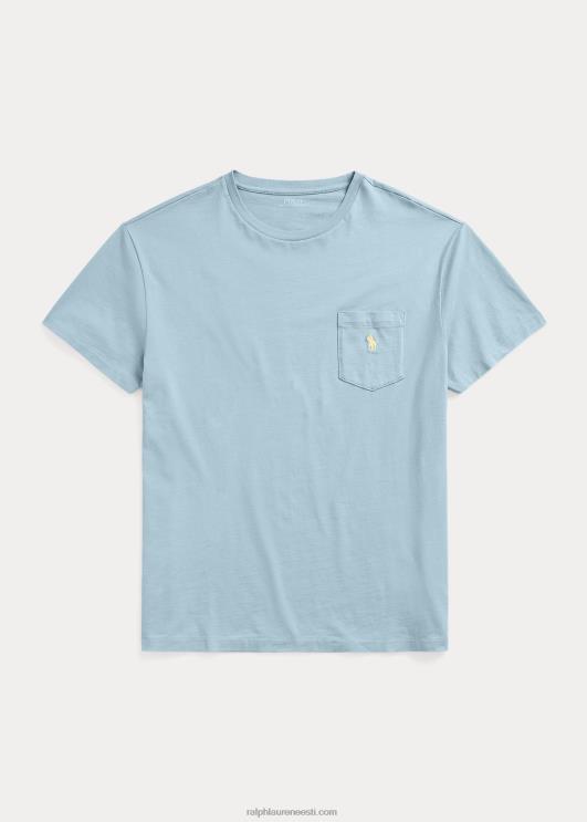 Ralph Lauren mehed jersey tasku t-särk-kõik sobib PR0V244 sinine märkus