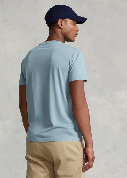 Ralph Lauren mehed jersey tasku t-särk-kõik sobib PR0V244 sinine märkus