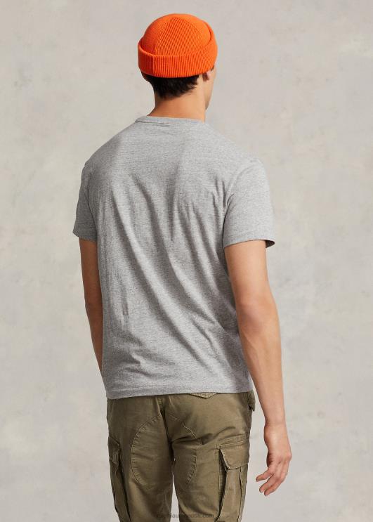 Ralph Lauren mehed jersey tasku t-särk-kõik sobib PR0V250 tume vintage kanarbik