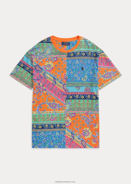 Ralph Lauren mehed klassikaline lapitehnikas mustriga t-särk PR0V275 provence medaljon