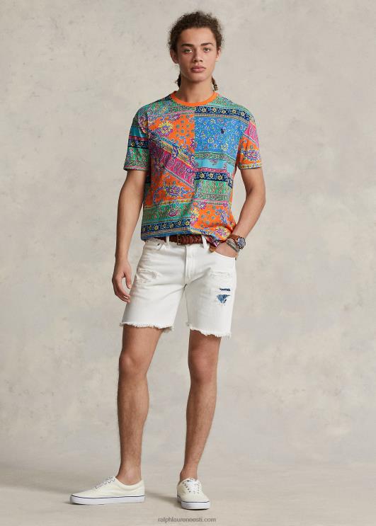 Ralph Lauren mehed klassikaline lapitehnikas mustriga t-särk PR0V275 provence medaljon