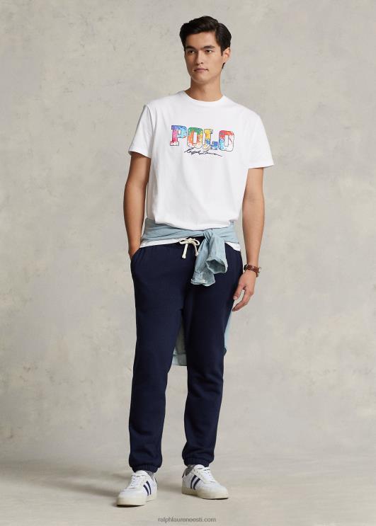 Ralph Lauren mehed klassikaline logoga trikoosärk PR0V386 valge