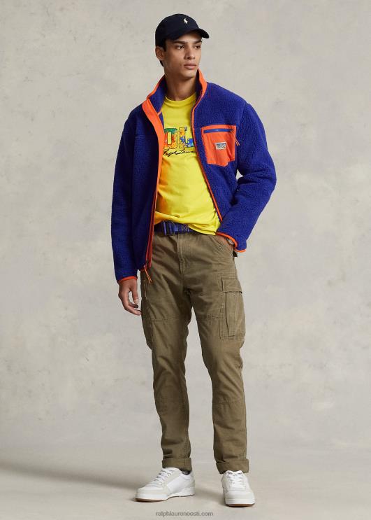 Ralph Lauren mehed klassikaline logoga trikoosärk PR0V388 sidrunipuru